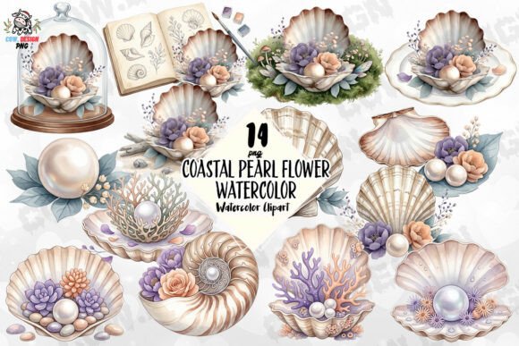 Coastal Pearl Flower PNG: Your Go-To for Elegant Designs