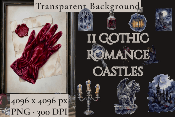 Dark Romantasy Gothic Castle PNG: Unleash Moody, Atmospheric Designs