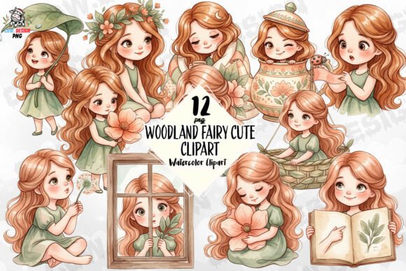 Enchant Your Projects: The Allure of Woodland Fairy Cute PNG