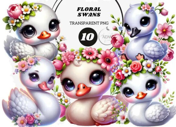 Floral Swan: Crafting Elegance with a Touch of Whimsy