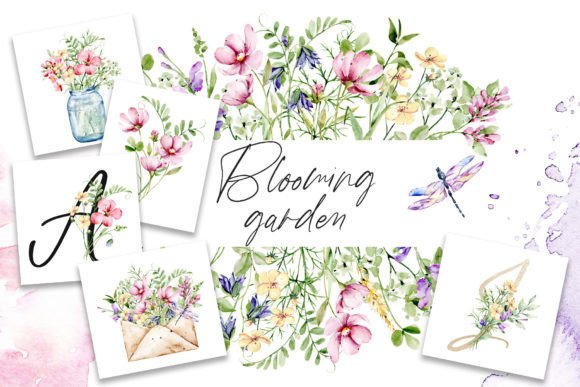 Flower Garden Watercolor Clipart: A Designer's Blooming Toolkit