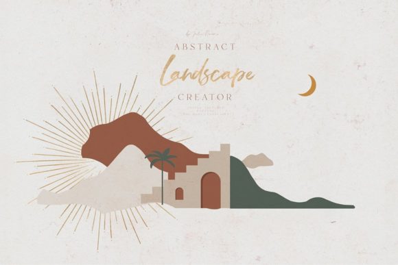 Hand-Painted Horizons: Crafting Stories with Abstract Landscapes