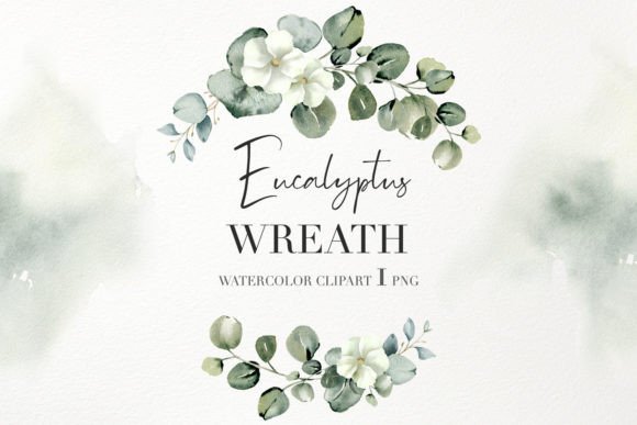 Watercolor Eucalyptus Wreath PNG: Your Go-To Botanical Asset